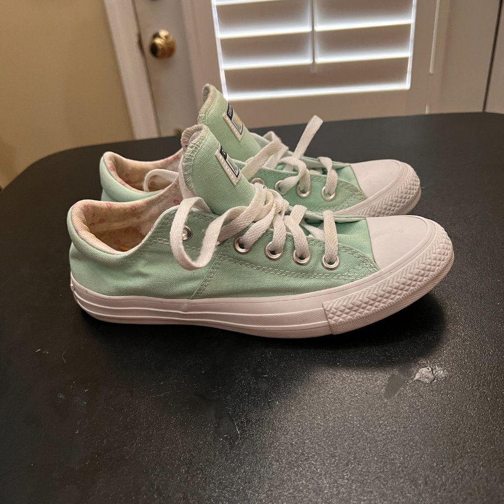 Converse size 7 mint green sneakers - Picture 4 of 12